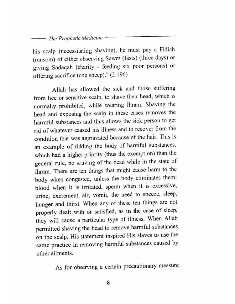 Tibb al Nabawi (Prophetic Medicine), Imam ibn Qayyim_Page_010